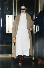 LILY JAMES Leaves Today Show in New York 12/18/2023