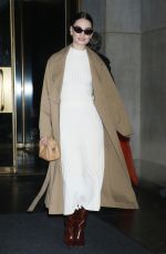LILY JAMES Leaves Today Show in New York 12/18/2023