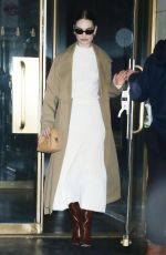 LILY JAMES Leaves Today Show in New York 12/18/2023