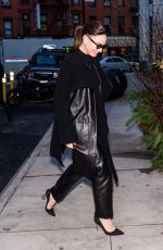 LILY JAMES Out for Press Day in New York 12/18/2023