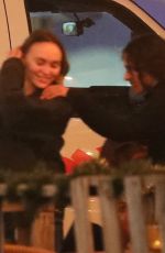 LILY-ROSE DEPPand 070 SHAKE Out for Dinner at Italian Restaurant Pace in Los Angeles 11/30/2023
