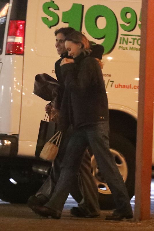 LILY-ROSE DEPPand 070 SHAKE Out for Dinner at Italian Restaurant Pace in Los Angeles 11/30/2023