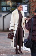LORI HARVEY Heading to Revolve Store in Aspen 12/15/2023