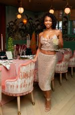 LORI HARVEY Hosts Yevrah Swim Art Basel Brunch at Casadonna in Miami 12/08/2023