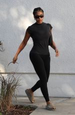 LORI HARVEY Leaves Her Pilates Session in Los Angeles 12/05/2023