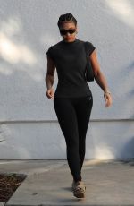 LORI HARVEY Leaves Her Pilates Session in Los Angeles 12/05/2023