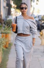 LORI HARVEY Stops by Kreation Organic Juicery in West Hollywood 12/05/2023