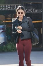 LUCY HALE Leaves a Gym in Los Angeles 12/28/2023
