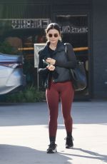 LUCY HALE Leaves a Gym in Los Angeles 12/28/2023