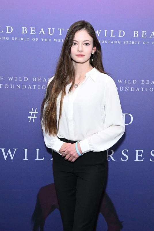 MACKENZIE FOY at FYC Screening of Wild Beauty: Mustang Spirit of the West in Los Angeles 12/12/2023