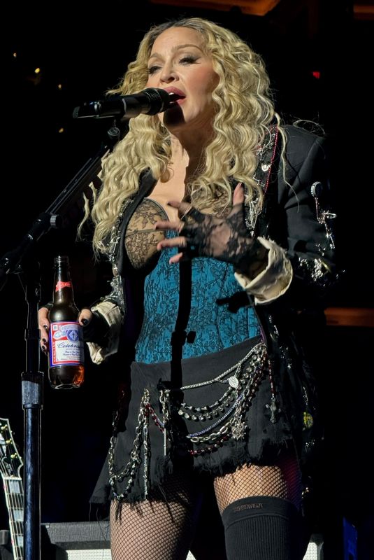 MADONNA Performs at a Concert in New York 12/20/2023