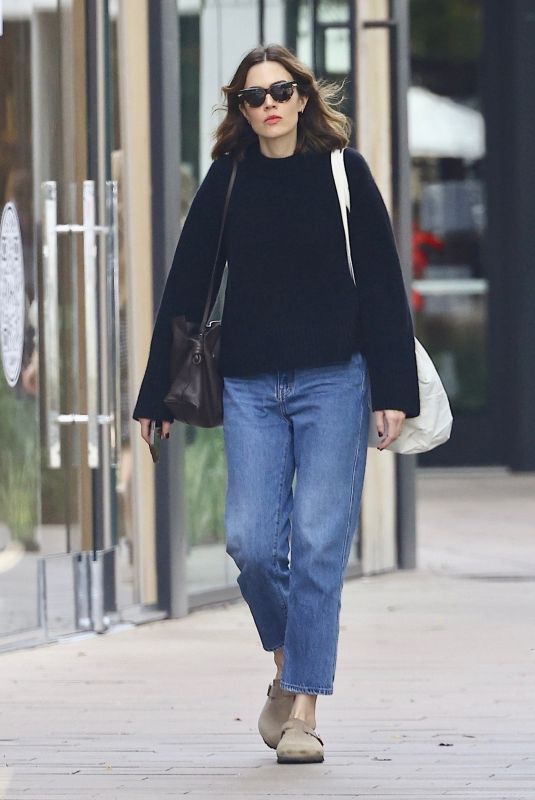 MANDY MOORE Out for Christmas Shopping in Studio City 12/22/2023