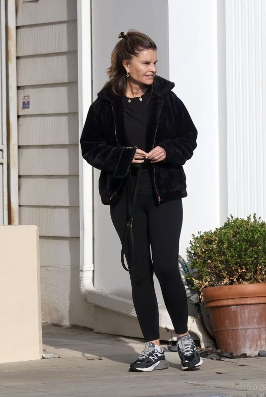 MARIA SHRIVER at a Nail Salon in Los Angeles 12/27/2023