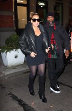 MARIAH CAREY Leaves a Recording Studio Session in New York 12/08/2023