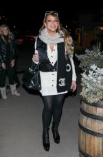 MARIAH CAREY Leaves French Alpine Bistro in Aspen 12/21/2023