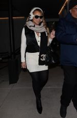 MARIAH CAREY Leaves French Alpine Bistro in Aspen 12/21/2023