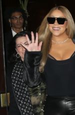 MARIAH CAREY Leaves Her Christmas Show at Madison Square Garden in New York 12/17/2023