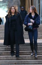MARISKA HARGITAY on the Set of Law and Order: Special Victims Unit in Manhattan 12/20/2023