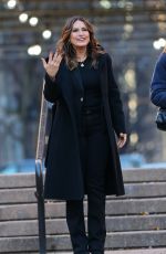 MARISKA HARGITAY on the Set of Law and Order: Special Victims Unit in Manhattan 12/20/2023
