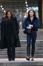 MARISKA HARGITAY on the Set of Law and Order: Special Victims Unit in Manhattan 12/20/2023
