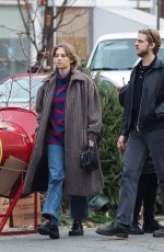 MAYA HAWKE and Christian Lee Hutson Out Kissing in New York 12/02/2023
