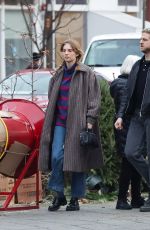 MAYA HAWKE and Christian Lee Hutson Out Kissing in New York 12/02/2023