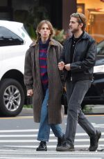 MAYA HAWKE and Christian Lee Hutson Out Kissing in New York 12/02/2023