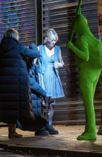 MCKENNA GRACE and EMILY ALYN LIND on the Set of Ghostbusters: Frozen Empire in Atlanta 12/06/2023