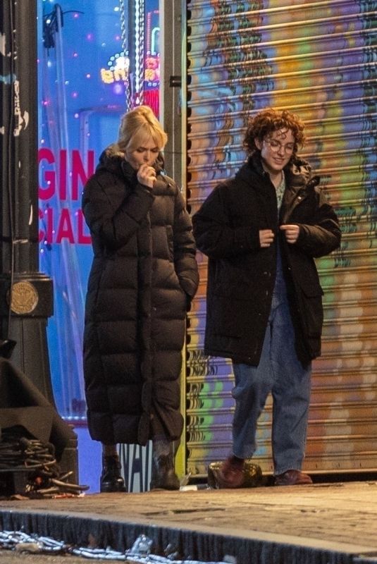MCKENNA GRACE and EMILY ALYN LIND on the Set of Ghostbusters: Frozen Empire in Atlanta 12/06/2023