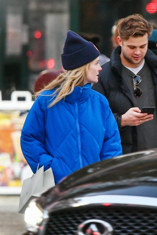 MEGHANN FAHY And Leo Woodall Out in New York 12/09/2023