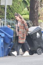 MIA SWIER Bringing in the Trash Cans in Los Angeles 12/22/2023
