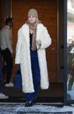 MICHELLE HUNZIKER Out in Madonna di Campiglio 12/30/2023