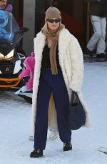 MICHELLE HUNZIKER Out in Madonna di Campiglio 12/30/2023