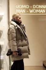 MICHELLE HUNZIKER Shopping at Armani and Falconieri Store in via Montenapoleone 12/13/2023