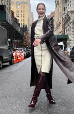 MICHELLE MONAGHAN Visits Empire State Building in New York 12/11/2023