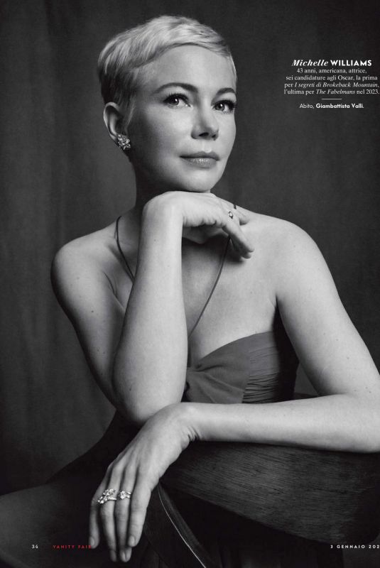 MICHELLE WILLIAMS for Vanity Fair Italy, January 2024