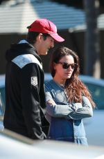 MILA KUNIS and Ashton Kutcher  at a Family Breakfast in Bel Air 12/28/2023