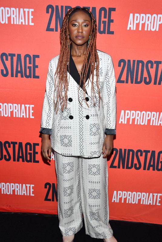 NANA MENSAH at Opening Night of Second Stage Theater Play Appropriate on Broadway at The Hayes Theater in New York 12/18/2023