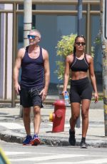NARAH BAPTISTA and Vincent Cassel Leaves a Gym in Rio de Janeiro 12/18/2023