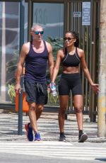 NARAH BAPTISTA and Vincent Cassel Leaves a Gym in Rio de Janeiro 12/18/2023