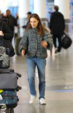 NATALIE PORTMAN Arrives at JFK Airport in New York 12/30/2023