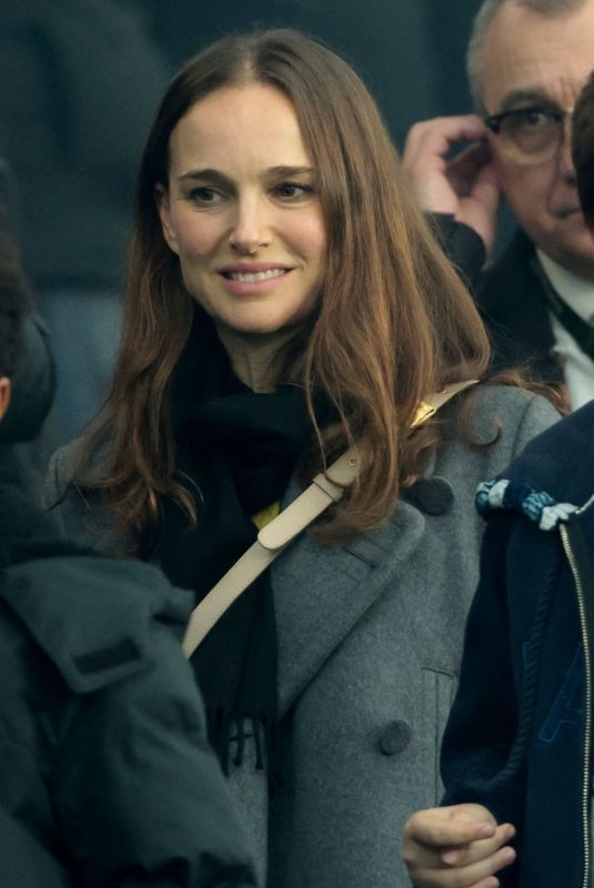 NATALIE PORTMAN at Ligue 1 Match Between Paris Saint-Germain and FC Nantes at Parc des Princes Stadium in Paris 12/09/2023