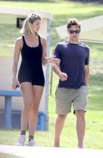 NATALIE ROSER Out at Coogee Beach in Sydney 12/08/2023