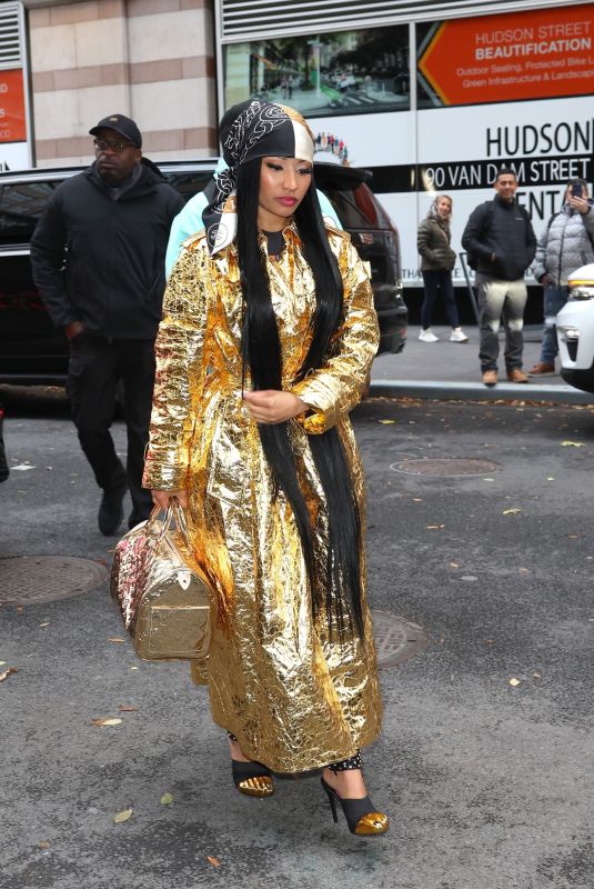 NICKI MINAJ Arrives at Watch What Happens Live with Andy Cohen in New York 12//11/2023