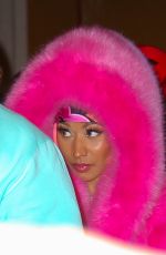 NICKI MINAJ Heading to Late Show with Stephen Colbert in New York 12/11/2023