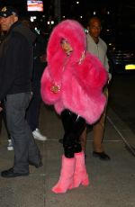 NICKI MINAJ Heading to Late Show with Stephen Colbert in New York 12/11/2023