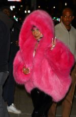 NICKI MINAJ Heading to Late Show with Stephen Colbert in New York 12/11/2023