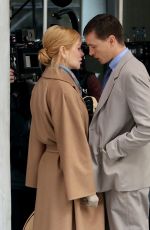 NICOLE KIDMAN and Harris Dickinson on the Set of Babygirl in New York 12/11/2023