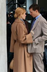 NICOLE KIDMAN and Harris Dickinson on the Set of Babygirl in New York 12/11/2023