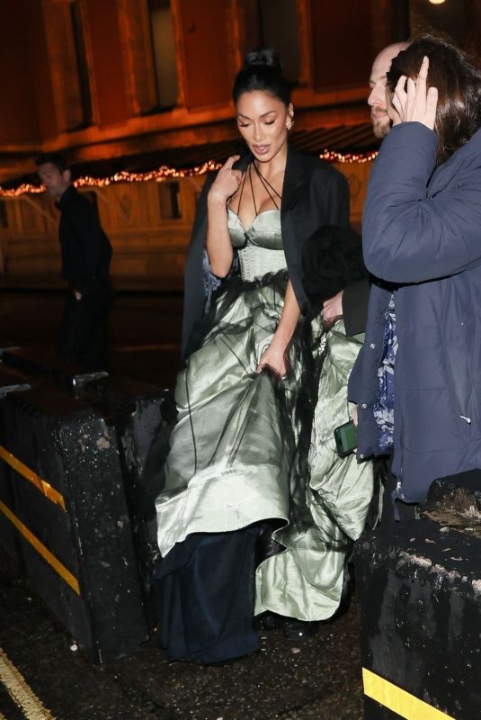 NICOLE SCHERZINGER Leaves Fashion Awards in London 12/04/2023